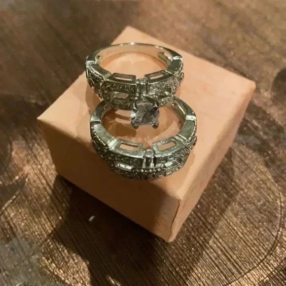 Crystal Female Big Stone Ring Set Boho Fashion NWBOX - Picture 2 of 8